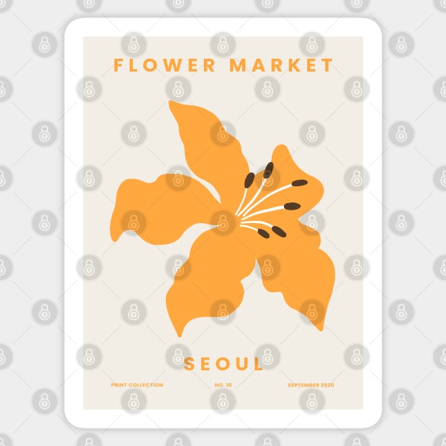 Flower Market Seoul Design Sticker by VanillaArt